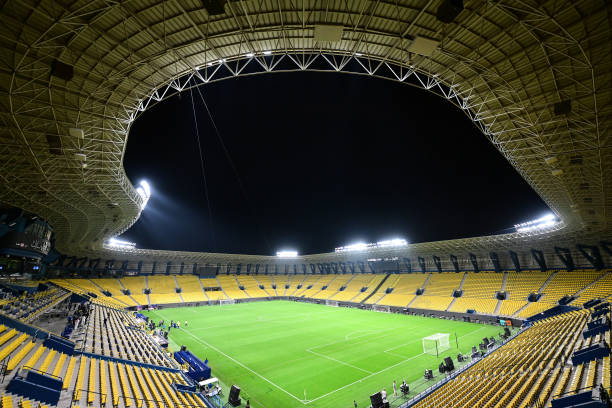 KSU Stadium in Riyadh, Saudi Arabia, before the Turkish Super Cup match between Fenerbahce and Galatasaray on December 28, 2023.