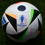 The official match ball of the UEFA Euro 2024 football Championship is pictured during a training session of Austria team at the Amateur Stadion in Berlin on June 13, 2024.